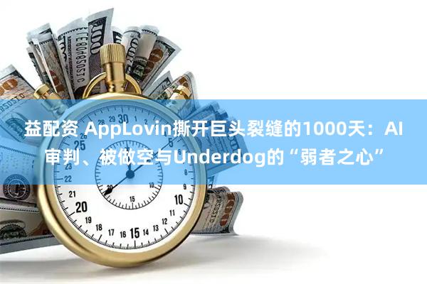 益配资 AppLovin撕开巨头裂缝的1000天:AI审判、被做空与Underdog的“弱者之心”